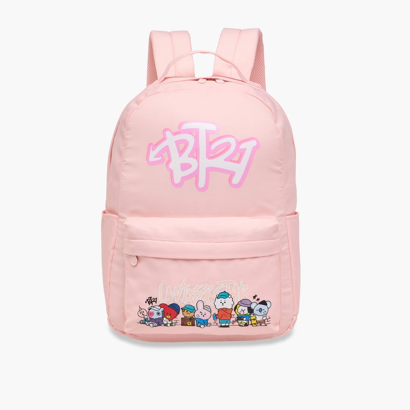 BT21 حقيبة ظهر وردية BT21 للأطفال - Image 1